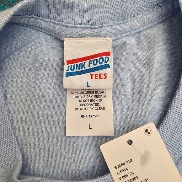 NWT Men's Licensed Junk Food Baby Blue Beatles Yellow Submarine Group Tee Size L - Picture 8 of 9